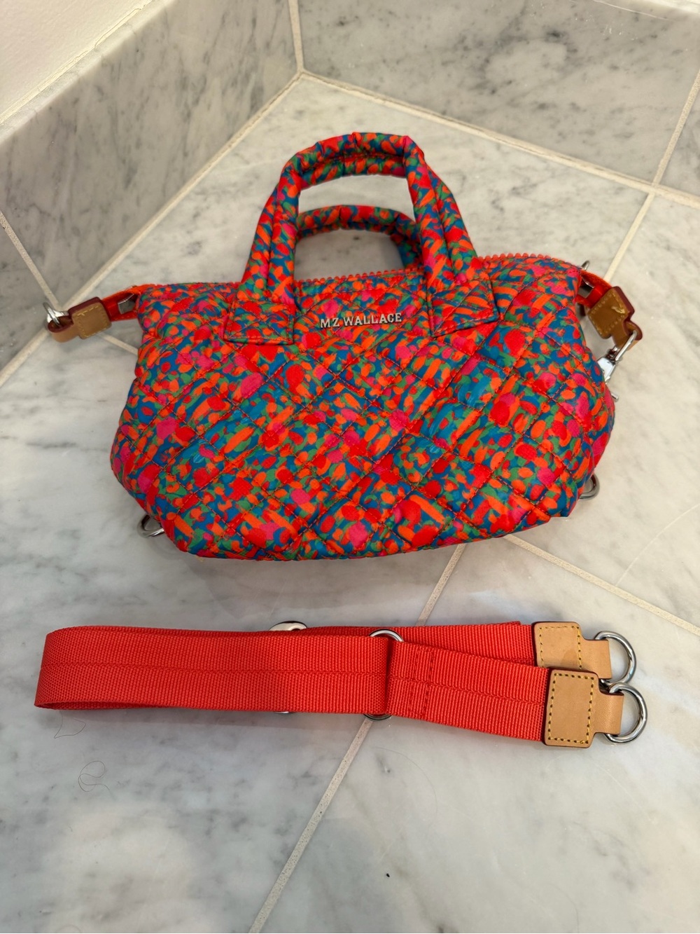 MZ Wallace Poppy Print Micro Sutton - Picture 9 of 14